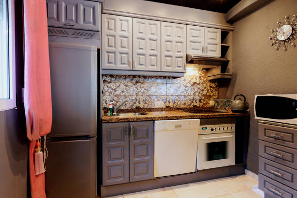 istock Kitchen towels.with red curtains and a black ceiling. 1398269695