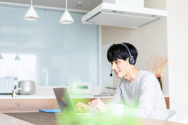 istock A man works remotely from home 1398274523