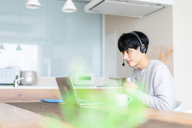 istock A man works remotely from home 1398274525