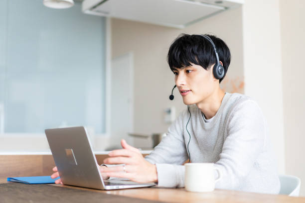 istock A man works remotely from home 1398274538