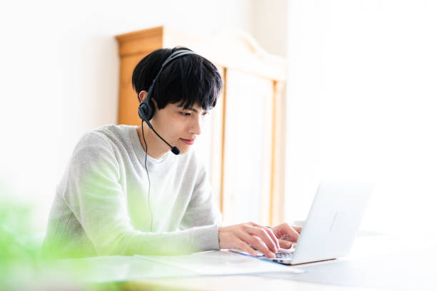 istock A man works remotely from home 1398275067