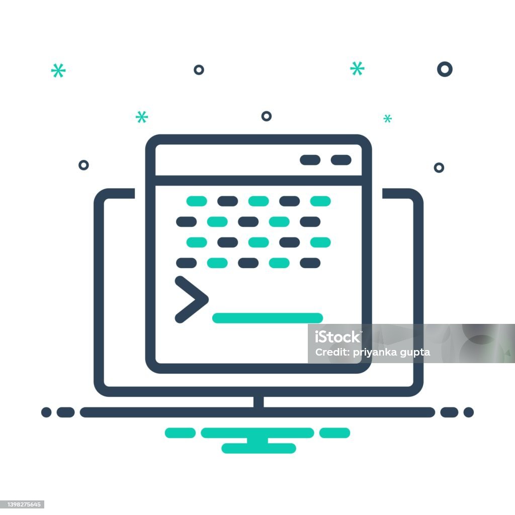 Ilustración de Script De Terminal y más Vectores Libres de Derechos de ...
