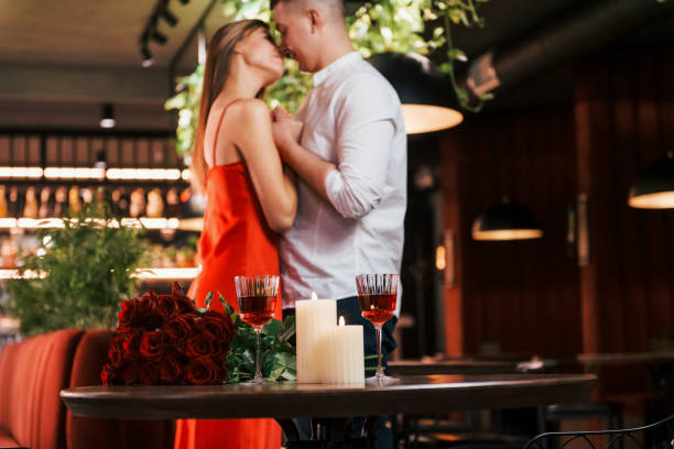 istock Conception of love. Romantic couple have dinner in the restaurant 1398277700