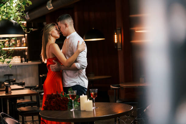 istock Conception of love. Romantic couple have dinner in the restaurant 1398278008