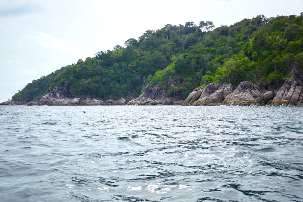 istock Tropical island in the sea 1398278137