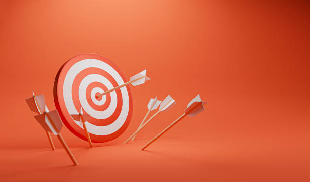 istock Target board with arrow on the red background and copy space for challenge setup Business achievement goal and objective target concept by 3d render. 1398278170