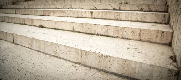 istock Empty outdoor stairs in the city. 1398278185