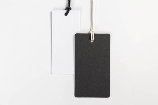 istock two fashionable blank labels for clothes on a gray background 1398281038