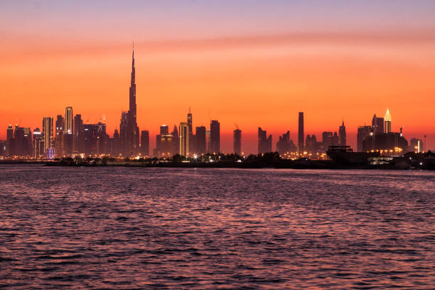 istock Sunset overlooking the beautiful emirate, Dubai 1398283477