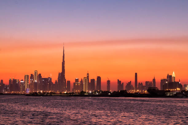 istock Sunset from the bridge,  overlooking the emirate, Dubai 1398283483
