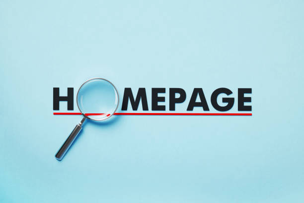 istock Magnifier Forming Homepage Word On Blue Background 1398284765