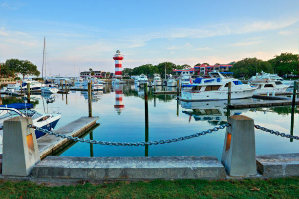 istock Lighthouse at Harbor Town-Hilton Head, South Carolina 1398295703
