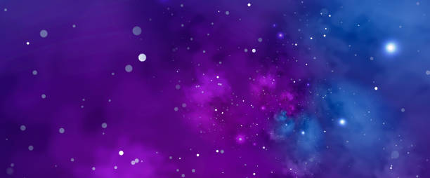 istock Starry background with blue and violet nebula. Concept for space, astronomy, galaxy, universe, science 1398307034