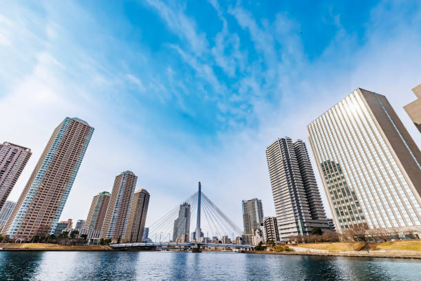istock Scenery seen from a ship sailing on the river in Tokyo 1398308374