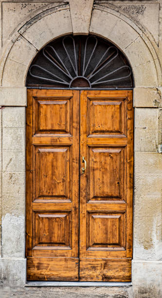 istock Ancient wooden door 1398308393