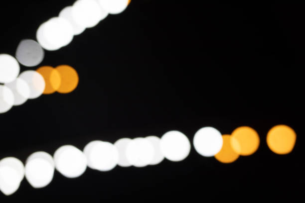 abstract background of blurred warm lights