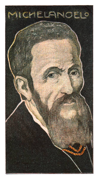 istock Michelangelo italian artist art nouveau illustration 1398317212