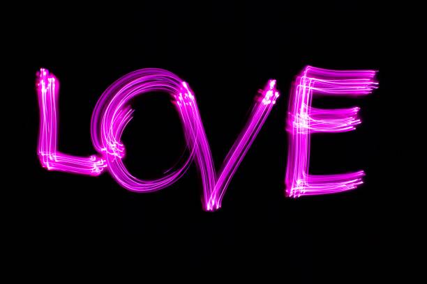 istock Neon love word. Valentine's Day background. 1398320005