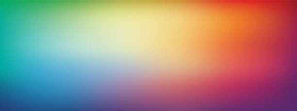 Rainbow Colors Gradient Defocused Blurred Motion Abstract Background Vector Rainbow Colors Gradient Defocused Blurred Motion Abstract Background Vector, Horizontal, Panoramic multi colored background stock illustrations