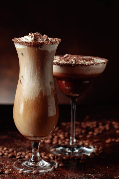 istock Cold coffee and chocolate cocktails. 1398323748