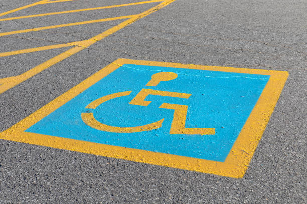 istock Parking space for handicapped person 1398326985