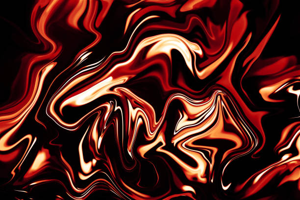 istock Fire Flame Lava Abstract Red Maroon Orange Gold White Ombre Marbled Effect Texture Black Background Amber Flowing Molten Shape Ink Swirl Pattern Gradient Halloween Vintage Style Modern Ebru Art Toned Distorted Macro Photography 1398327241
