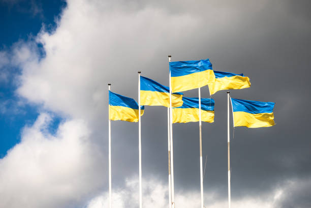 istock Ukrainian flags in solidarity 1398332067
