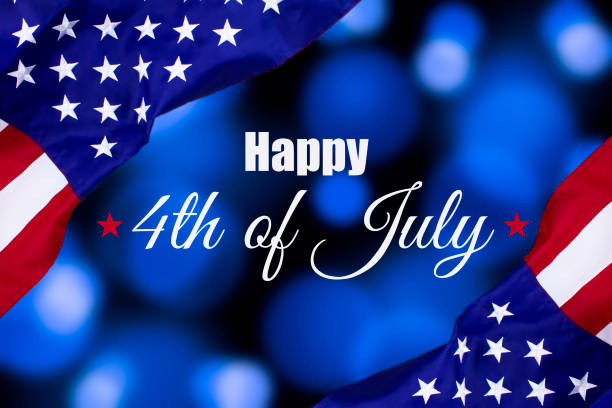 Happy 4th of July stock photo