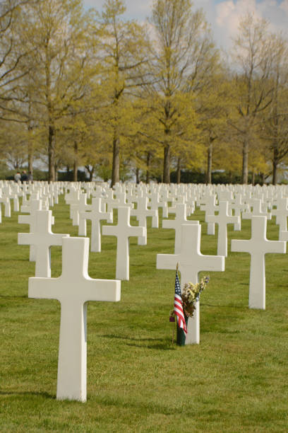 Margraten: Dutch cemetery with field of honor. American soldiers are buried there. Feelings of freedom and honor and hope.
