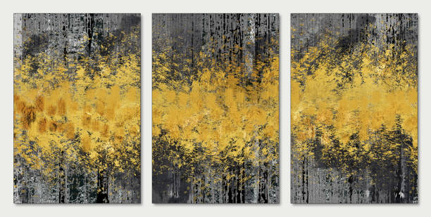 istock 3d abstract marble wallpaper for wall decor.Resin geode and abstract art, functional art, like watercolor geode painting. golden, and black background 1398344193
