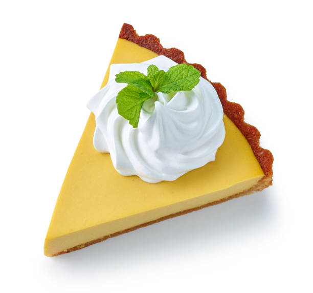 slice of lemon tart
