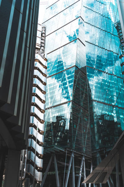 istock Modern office building detail, London dusk 1398354304