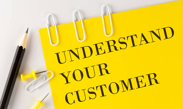istock UNDERSTAND YOUR CUSTOMER word on the yellow paper with office tools on white background 1398354315