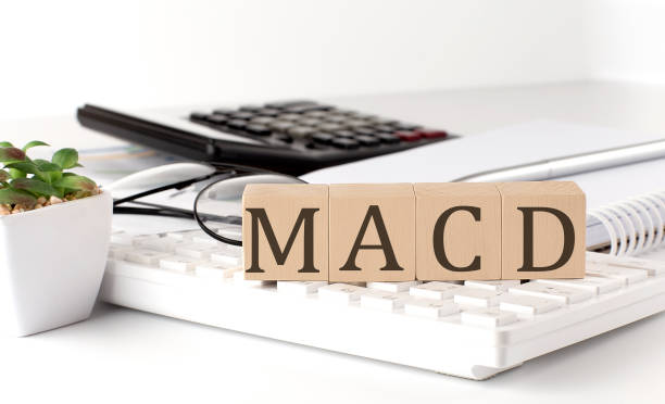 istock MACD - Moving Average Convergence Divergence written on a wooden cube on keyboard with office tools 1398354318