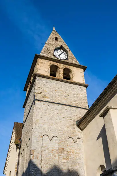 Bell tower of the Church of Saint-Firmin, in the Valgaudemar Valley