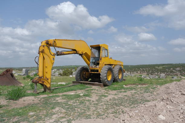 Abandoned and brownfield excavator grader