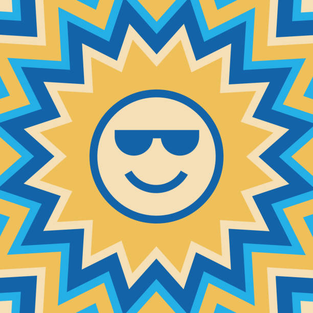 Summer Sun Illustration–Opt.1 vector art illustration