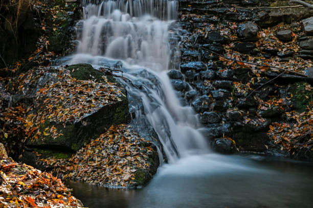 Small waterfall in the Benejar river in Aldeire, Granada - Spain.