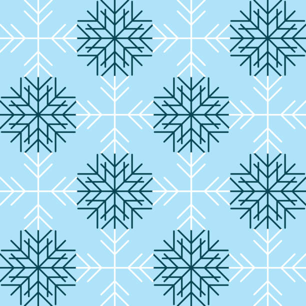 Winter Snowflake Pattern–Opt.1 vector art illustration