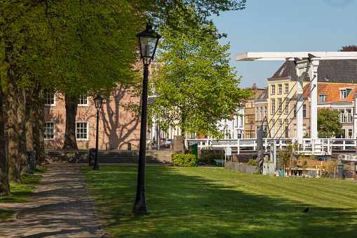 Cityscape of the old center of the city of Zwolle in the Netherlands.