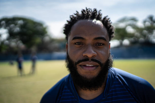 istock Portrait of a soccer player 1398367171