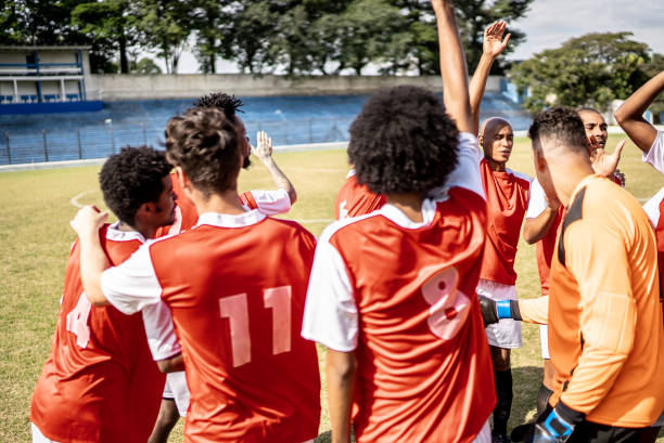 istock Soccer team ready to the match 1398380488