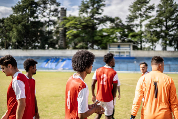 istock Soccer team ready to the match 1398380524