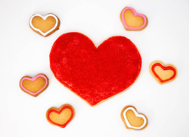 istock Large Heart with Small Heart Sugar Cookies 1398380595
