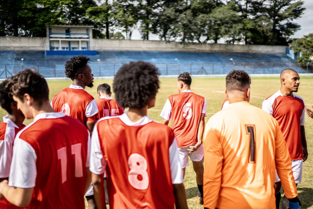istock Soccer team ready to the match 1398380811
