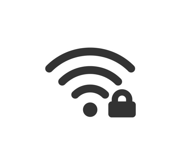 istock Wifi symbol and lock icon. Blocked wireless internet signal. Wi-Fi signal error. Failure wifi icon. Disconnected wireless internet signal. Vector illustration isolated on white background 1398389461