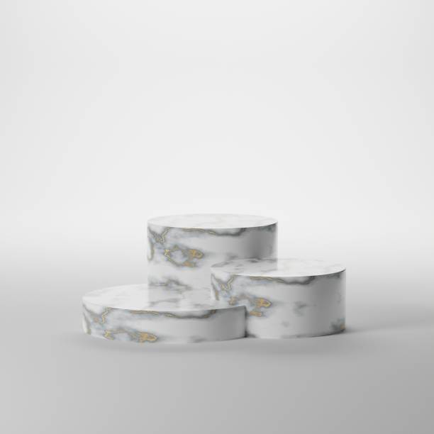 istock Premium podium on pastel Background for product display, Abstract geometric composition with branch and shadow on the wall, Trendy minimalist banner, 3D render illustration. 1398392177