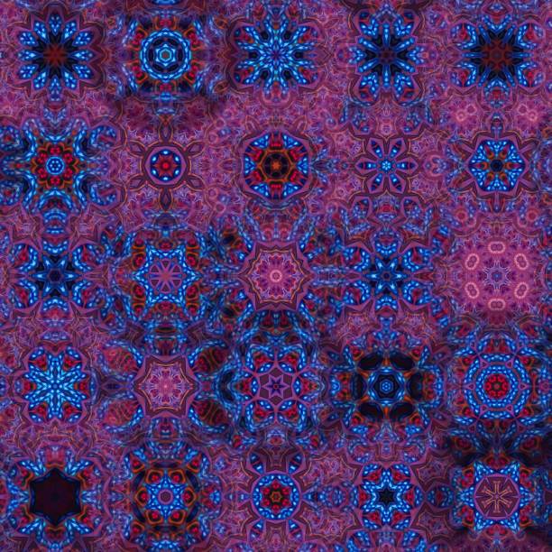 istock Full color combination ornament, rainbow and fire neon concept with pattern and kaleidoscope. Great for wallpapers, websites, businesses and more 1398401676