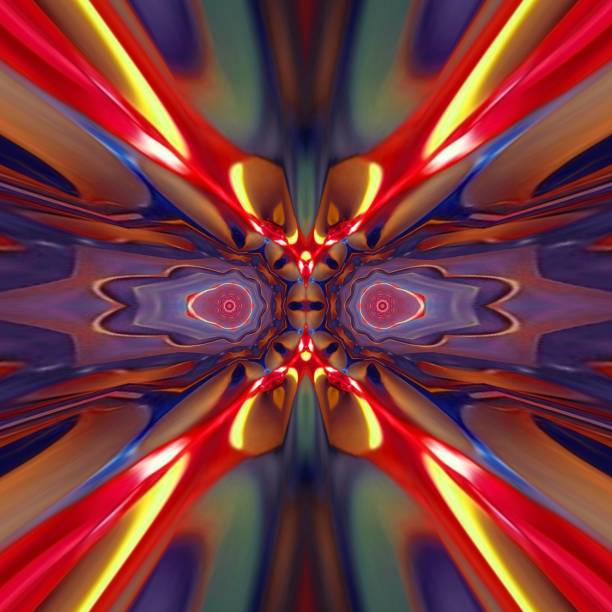 istock Full color combination ornament, rainbow and fire neon concept with pattern and kaleidoscope. Great for wallpapers, websites, businesses and more 1398401696