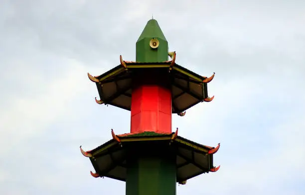 Photo of mosque with Chinese-themed